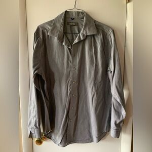 Kenneth Cole Men's Gray Button-Up Shirt